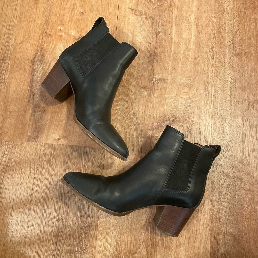 Madewell Black Leather Boots - US W 8